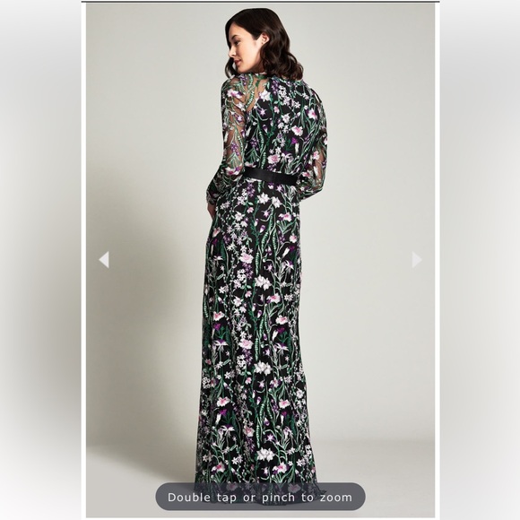 NWOT | Tadashi Shoji, MAIYA EMBROIDERED FLORAL GOWN, Women's Sz 12 - Picture 11 of 16